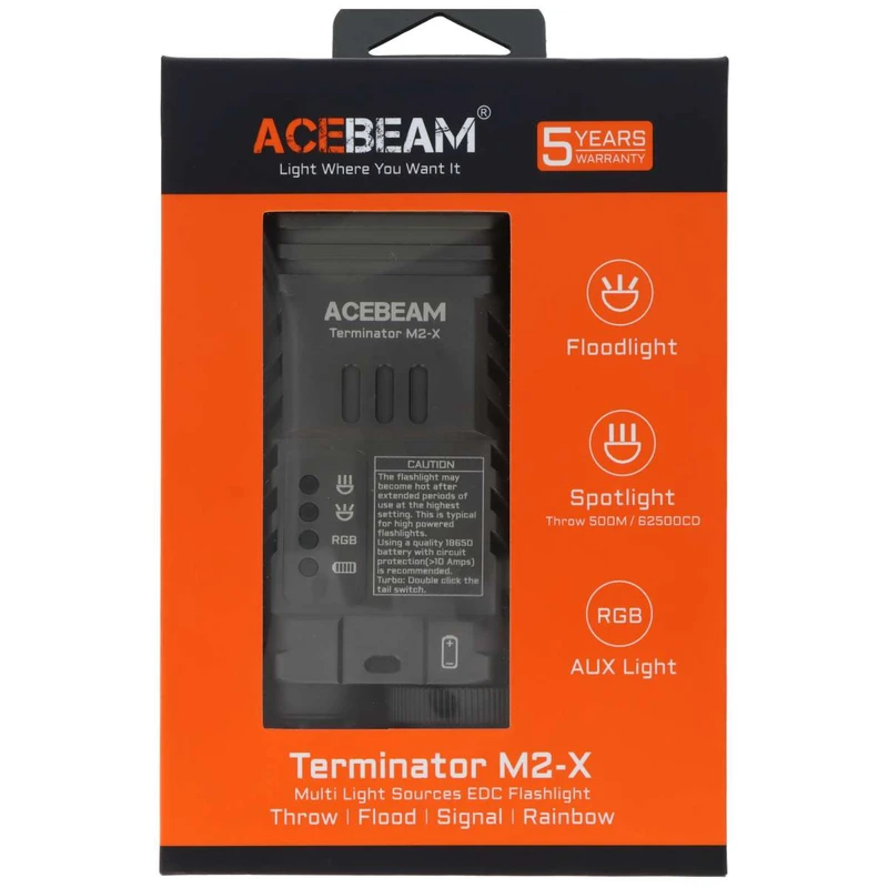 چراغ قوه ایس بیم مدل Terminator M2-X - تصویر 5